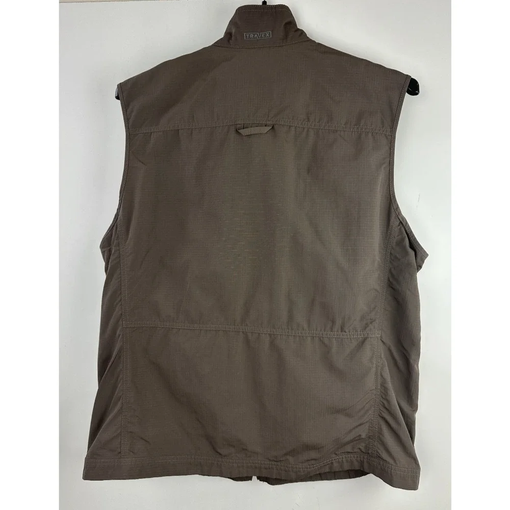Eddie Bauer Travex Vest Multi Pocket Utility Outdoor Full Zip Ripstop Mens Large - Picture 8 of 12